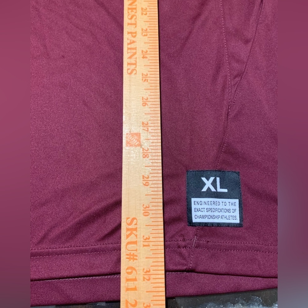 NIKE Dry Fit Shirt Sz XL in burgundy color - Picture 7 of 8